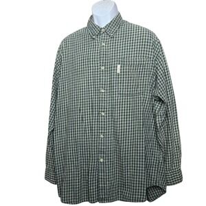 Columbia Mens Utility Plaid Shirt Size XL Chore Cotton‎ Button Down Gorpcore